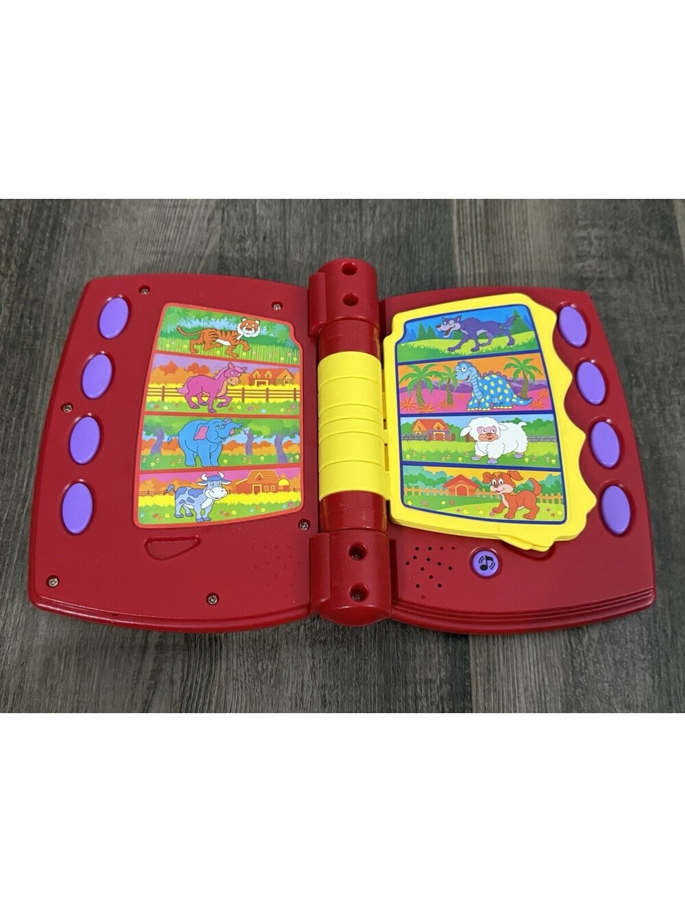 RARE My First Sound Book Vintage 1990s Talking Electronic Sound Book TESTED Red - Picture 6 of 6